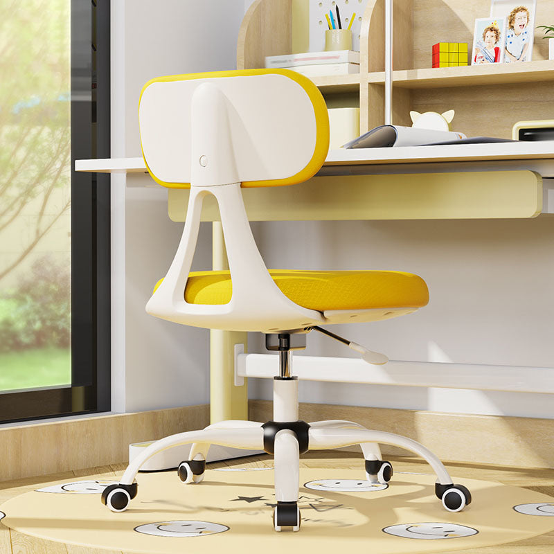 Low Back Office Chair Sponge Seat with/without Footrest Office Chair Lemon Yellow Without Footrest Clearhalo 'furn' 'furn_office_chair' 'Furniture' 'furniture_office_chair' 'Office Chairs' 'Office Furniture' 'office_chair' 5074674
