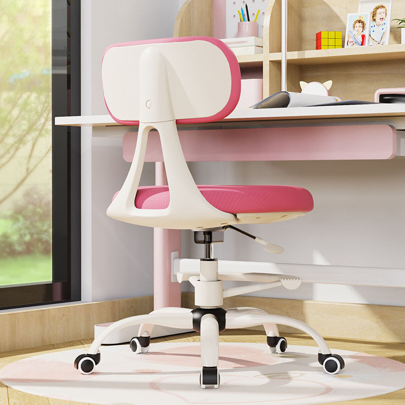 Low Back Office Chair Sponge Seat with/without Footrest Office Chair Pink With Footrest Clearhalo 'furn' 'furn_office_chair' 'Furniture' 'furniture_office_chair' 'Office Chairs' 'Office Furniture' 'office_chair' 5074680