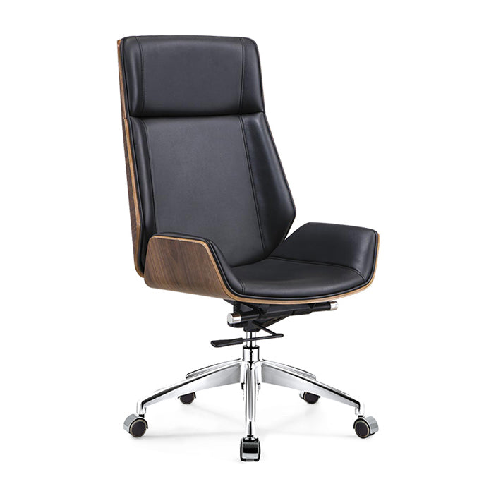 Modern & Contemporary Executive Chair Managers Chair for Home Office Black-Brown Casters Clearhalo 'furn' 'furn_office_chair' 'Furniture' 'furniture_office_chair' 'Office Chairs' 'Office Furniture' 'office_chair' 5074743