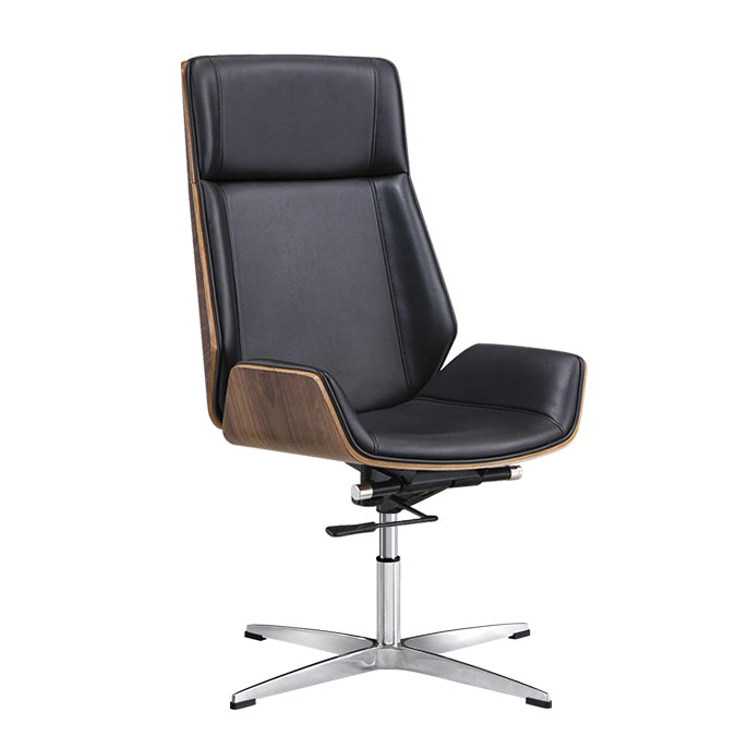 Modern & Contemporary Executive Chair Managers Chair for Home Office Black-Brown Without Casters Clearhalo 'furn' 'furn_office_chair' 'Furniture' 'furniture_office_chair' 'Office Chairs' 'Office Furniture' 'office_chair' 5074745