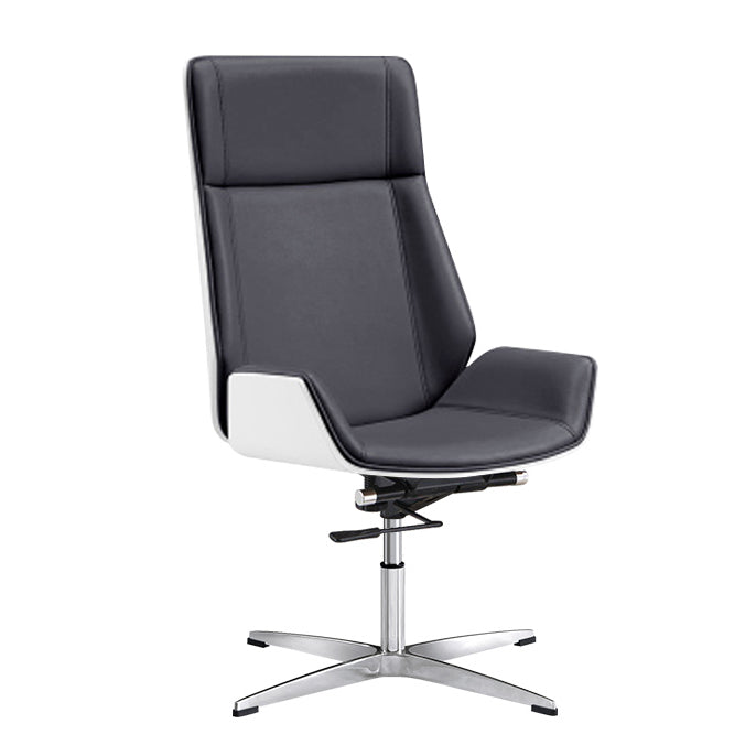 Modern & Contemporary Executive Chair Managers Chair for Home Office White-Black Without Casters Clearhalo 'furn' 'furn_office_chair' 'Furniture' 'furniture_office_chair' 'Office Chairs' 'Office Furniture' 'office_chair' 5074752