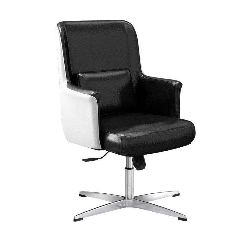 Modern & Contemporary Managers Chair Fixed Arms Height-adjustable Executive Chair Black Casters Not Included Clearhalo 'furn' 'furn_office_chair' 'Furniture' 'furniture_office_chair' 'Office Chairs' 'Office Furniture' 'office_chair' 5074847