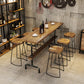 Wood Rectangle Top Counter Table 42-inch Height Industrial Bar Table Clearhalo 'Bar Furniture' 'Bar Tables' 'bar_tables' 'furn' 'furn_bar_tables' 'Furniture' 'furniture_bar_tables' 'Kitchen & Dining Furniture' 5079858