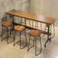 Wood Rectangle Top Counter Table 42-inch Height Industrial Bar Table Clearhalo 'Bar Furniture' 'Bar Tables' 'bar_tables' 'furn' 'furn_bar_tables' 'Furniture' 'furniture_bar_tables' 'Kitchen & Dining Furniture' 5079865