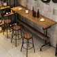 Wood Rectangle Top Counter Table 42-inch Height Industrial Bar Table Clearhalo 'Bar Furniture' 'Bar Tables' 'bar_tables' 'furn' 'furn_bar_tables' 'Furniture' 'furniture_bar_tables' 'Kitchen & Dining Furniture' 5079866