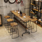 Wood Rectangle Top Counter Table 42-inch Height Industrial Bar Table Clearhalo 'Bar Furniture' 'Bar Tables' 'bar_tables' 'furn' 'furn_bar_tables' 'Furniture' 'furniture_bar_tables' 'Kitchen & Dining Furniture' 5079867