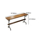 Wood Rectangle Top Counter Table 42-inch Height Industrial Bar Table Clearhalo 'Bar Furniture' 'Bar Tables' 'bar_tables' 'furn' 'furn_bar_tables' 'Furniture' 'furniture_bar_tables' 'Kitchen & Dining Furniture' 5079869
