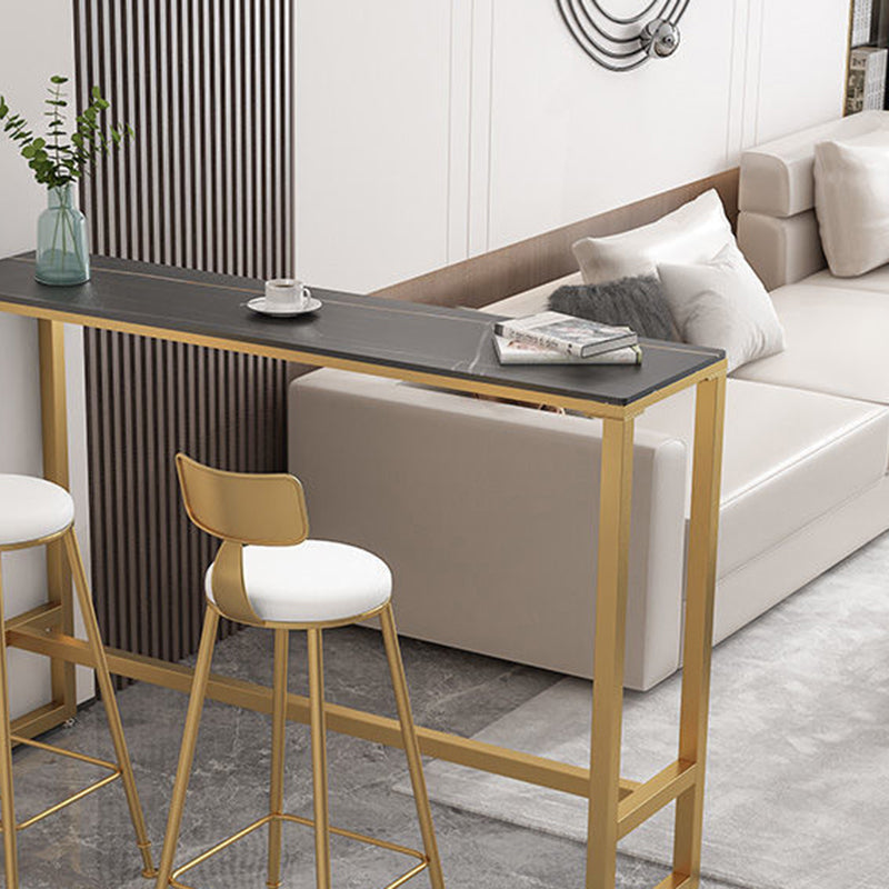 Modern Bar Table Stone Top 42-inch Height Pub Table for Dining Room Clearhalo 'Bar Furniture' 'Bar Tables' 'bar_tables' 'furn' 'furn_bar_tables' 'Furniture' 'furniture_bar_tables' 'Kitchen & Dining Furniture' 5079920