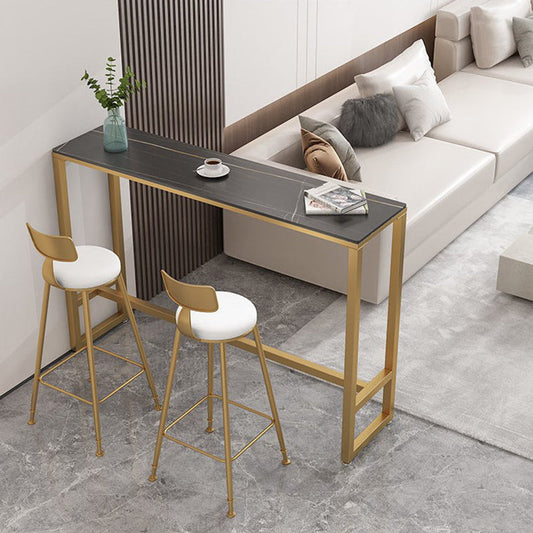 Modern Bar Table Stone Top 42-inch Height Pub Table for Dining Room Clearhalo 'Bar Furniture' 'Bar Tables' 'bar_tables' 'furn' 'furn_bar_tables' 'Furniture' 'furniture_bar_tables' 'Kitchen & Dining Furniture' 5079923