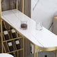 Stone Top Bar Table 42-inch Height Top Glam Style Bistro Table Clearhalo 'Bar Furniture' 'Bar Tables' 'bar_tables' 'furn' 'furn_bar_tables' 'Furniture' 'furniture_bar_tables' 'Kitchen & Dining Furniture' 5079947
