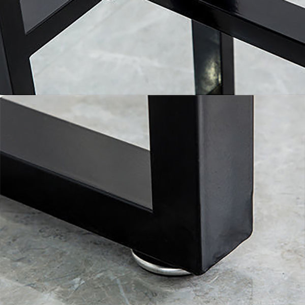 Nordic Rectangle Bar Table 42-inch Height Iron Pedestal Bistro Table Clearhalo 'Bar Furniture' 'Bar Tables' 'bar_tables' 'furn' 'furn_bar_tables' 'Furniture' 'furniture_bar_tables' 'Kitchen & Dining Furniture' 5080027