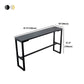 Nordic Rectangle Bar Table 42-inch Height Iron Pedestal Bistro Table Clearhalo 'Bar Furniture' 'Bar Tables' 'bar_tables' 'furn' 'furn_bar_tables' 'Furniture' 'furniture_bar_tables' 'Kitchen & Dining Furniture' 5080036
