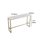 Stone Bar Dining Table Glam Rectangle Bar Table with Trestle for Restaurant Clearhalo 'Bar Furniture' 'Bar Tables' 'bar_tables' 'furn' 'furn_bar_tables' 'Furniture' 'furniture_bar_tables' 'Kitchen & Dining Furniture' 5080050