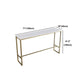 Stone Bar Dining Table Glam Rectangle Bar Table with Trestle for Restaurant Clearhalo 'Bar Furniture' 'Bar Tables' 'bar_tables' 'furn' 'furn_bar_tables' 'Furniture' 'furniture_bar_tables' 'Kitchen & Dining Furniture' 5080051