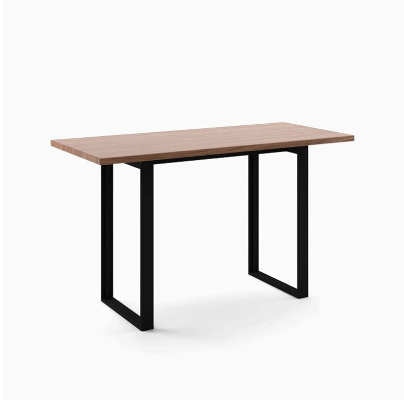 Pine Wood Bar Dining Table Industrial Rectangle Bar Table with Sled Pedestal Natural Without Chairs Clearhalo 'Bar Furniture' 'Bar Tables' 'bar_tables' 'furn' 'furn_bar_tables' 'Furniture' 'furniture_bar_tables' 'Kitchen & Dining Furniture' 5080057