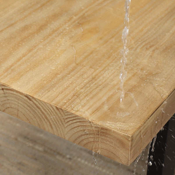 Pine Wood Bar Dining Table Industrial Rectangle Bar Table with Sled Pedestal Clearhalo 'Bar Furniture' 'Bar Tables' 'bar_tables' 'furn' 'furn_bar_tables' 'Furniture' 'furniture_bar_tables' 'Kitchen & Dining Furniture' 5080058