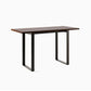 Pine Wood Bar Dining Table Industrial Rectangle Bar Table with Sled Pedestal Walnut Without Chairs Clearhalo 'Bar Furniture' 'Bar Tables' 'bar_tables' 'furn' 'furn_bar_tables' 'Furniture' 'furniture_bar_tables' 'Kitchen & Dining Furniture' 5080061