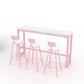 Stone Bar Dining Table Modern Rectangle Bar Table with Trestle Pedestal for Cafe Clearhalo 'Bar Furniture' 'Bar Tables' 'bar_tables' 'furn' 'furn_bar_tables' 'Furniture' 'furniture_bar_tables' 'Kitchen & Dining Furniture' 5080076