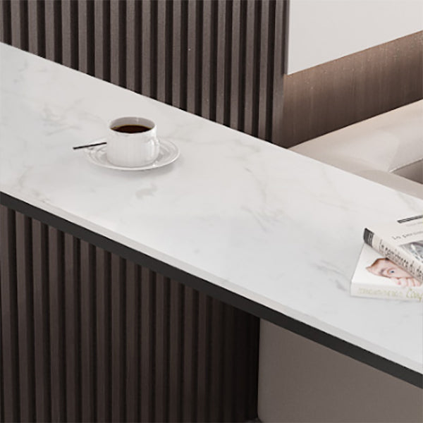 Stone Bar Dining Table Modern Rectangle Bar Table with Trestle Pedestal for Living Room Clearhalo 'Bar Furniture' 'Bar Tables' 'bar_tables' 'furn' 'furn_bar_tables' 'Furniture' 'furniture_bar_tables' 'Kitchen & Dining Furniture' 5080116