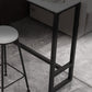 Stone Bar Dining Table Modern Rectangle Bar Table with Trestle Pedestal for Living Room Clearhalo 'Bar Furniture' 'Bar Tables' 'bar_tables' 'furn' 'furn_bar_tables' 'Furniture' 'furniture_bar_tables' 'Kitchen & Dining Furniture' 5080118