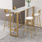 Stone Bar Dining Table Modern Rectangle Bar Table with Trestle Pedestal for Living Room Clearhalo 'Bar Furniture' 'Bar Tables' 'bar_tables' 'furn' 'furn_bar_tables' 'Furniture' 'furniture_bar_tables' 'Kitchen & Dining Furniture' 5080119