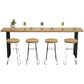 Pine Wood Bar Dining Table Modern Rectangle Bar Table with Sled Pedestal for Milk Tea Shop Clearhalo 'Bar Furniture' 'Bar Tables' 'bar_tables' 'furn' 'furn_bar_tables' 'Furniture' 'furniture_bar_tables' 'Kitchen & Dining Furniture' 5080131