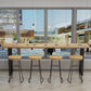 Pine Wood Bar Dining Table Modern Rectangle Bar Table with Sled Pedestal for Milk Tea Shop Clearhalo 'Bar Furniture' 'Bar Tables' 'bar_tables' 'furn' 'furn_bar_tables' 'Furniture' 'furniture_bar_tables' 'Kitchen & Dining Furniture' 5080135