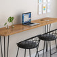 Wood Bar Dining Table Modern Rectangle Bar Table with 4 Legs Pedestal for Dessert Shop Clearhalo 'Bar Furniture' 'Bar Tables' 'bar_tables' 'furn' 'furn_bar_tables' 'Furniture' 'furniture_bar_tables' 'Kitchen & Dining Furniture' 5080190