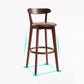 Scandinavian Matte Finish Solid Wood Bar Stool Dessert Shop Footrest Stool Clearhalo 'Bar Furniture' 'Bar Stools' 'bar_stools' 'furn' 'furn_bar_stools' 'Furniture' 'furniture_bar_stools' 'Kitchen & Dining Furniture' 5080318