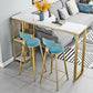 Glam Living Room Counter Chair Round Footrest Metal Counter Bar Stool with Cushion Clearhalo 'Bar Furniture' 'Bar Stools' 'bar_stools' 'furn' 'furn_bar_stools' 'Furniture' 'furniture_bar_stools' 'Kitchen & Dining Furniture' 5080339