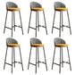 Bucket Low Back Bar Stool Leather Modern Counter Height Stools for Kitchen Orange 6 Piece Set Clearhalo 'Bar Furniture' 'Bar Stools' 'bar_stools' 'furn' 'furn_bar_stools' 'Furniture' 'furniture_bar_stools' 'Kitchen & Dining Furniture' 5080434