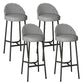 Bucket Low Back Bar Stool Leather Modern Counter Height Stools for Kitchen Light Gray 4 Piece Set Clearhalo 'Bar Furniture' 'Bar Stools' 'bar_stools' 'furn' 'furn_bar_stools' 'Furniture' 'furniture_bar_stools' 'Kitchen & Dining Furniture' 5080437