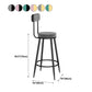Scandinavian Round Counter & Bar Stool Upholstered Bar Stools for Living Room Clearhalo 'Bar Furniture' 'Bar Stools' 'bar_stools' 'furn' 'furn_bar_stools' 'Furniture' 'furniture_bar_stools' 'Kitchen & Dining Furniture' 5080483