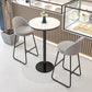 Restaurant Modern Bucket Counter Bar Stool Leather and Metal Counter-height Stool Clearhalo 'Bar Furniture' 'Bar Stools' 'bar_stools' 'furn' 'furn_bar_stools' 'Furniture' 'furniture_bar_stools' 'Kitchen & Dining Furniture' 5080508