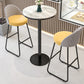 Restaurant Modern Bucket Counter Bar Stool Leather and Metal Counter-height Stool Clearhalo 'Bar Furniture' 'Bar Stools' 'bar_stools' 'furn' 'furn_bar_stools' 'Furniture' 'furniture_bar_stools' 'Kitchen & Dining Furniture' 5080524