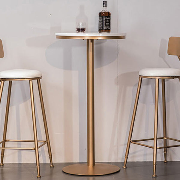 Scandinavian Coffee Shop Counter Stools Footrest Metal Backrest Gold Frame Bar Stool Clearhalo 'Bar Furniture' 'Bar Stools' 'bar_stools' 'furn' 'furn_bar_stools' 'Furniture' 'furniture_bar_stools' 'Kitchen & Dining Furniture' 5080553
