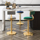 Indoor Footrest Counter Chair Adjustable Height Metal Swivel Counter Bar Stool Clearhalo 'Bar Furniture' 'Bar Stools' 'bar_stools' 'furn' 'furn_bar_stools' 'Furniture' 'furniture_bar_stools' 'Kitchen & Dining Furniture' 5080666