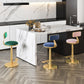Indoor Footrest Counter Chair Adjustable Height Metal Swivel Counter Bar Stool Clearhalo 'Bar Furniture' 'Bar Stools' 'bar_stools' 'furn' 'furn_bar_stools' 'Furniture' 'furniture_bar_stools' 'Kitchen & Dining Furniture' 5080668