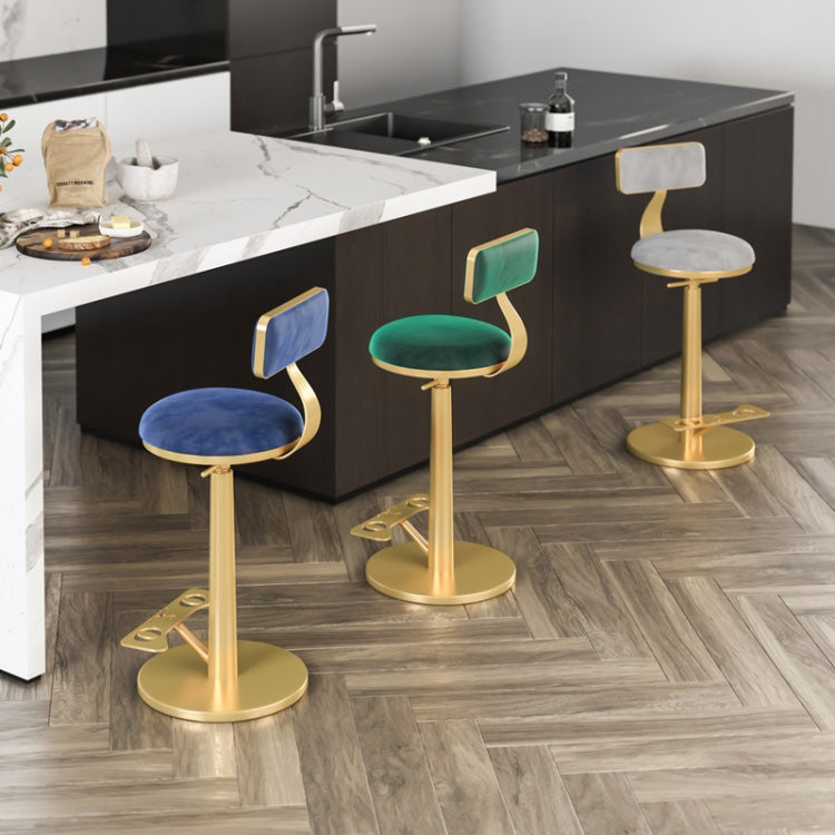Indoor Footrest Counter Chair Adjustable Height Metal Swivel Counter Bar Stool Clearhalo 'Bar Furniture' 'Bar Stools' 'bar_stools' 'furn' 'furn_bar_stools' 'Furniture' 'furniture_bar_stools' 'Kitchen & Dining Furniture' 5080669