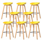 30-inch Modern Beech Wood Barstool Simple Backless Indoor Tall Stool with Plastic Seat Yellow 8 Piece Set Clearhalo 'Bar Furniture' 'Bar Stools' 'bar_stools' 'furn' 'furn_bar_stools' 'Furniture' 'furniture_bar_stools' 'Kitchen & Dining Furniture' 5080922