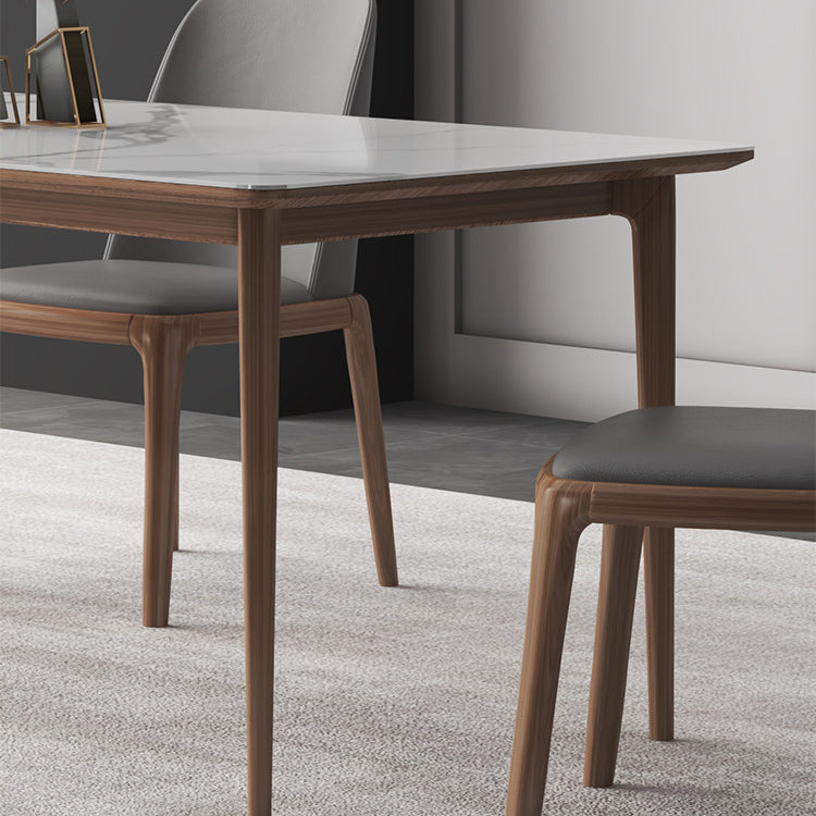 Modern Sintered Stone Top Dining Set Rectangle 1/2/3/4/7 Pieces Dining Room Table Set Clearhalo 'Dining Room Sets' 'Dining Tables & Seating' 'dining_room_set' 'furn' 'furn_dining_room_set' 'Furniture' 'furniture_dining_room_set' 'Kitchen & Dining Furniture' 5081014