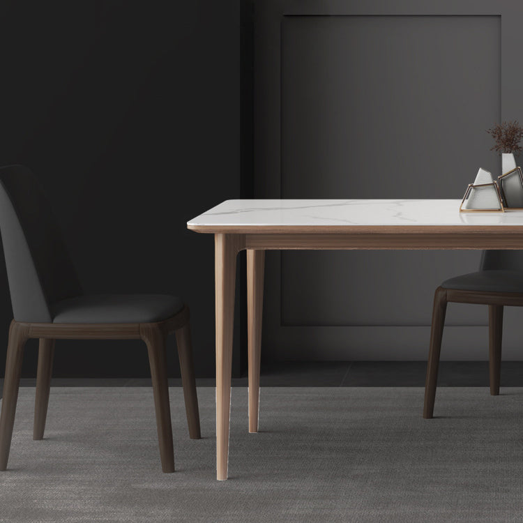 Modern Sintered Stone Top Dining Set Rectangle 1/2/3/4/7 Pieces Dining Room Table Set Clearhalo 'Dining Room Sets' 'Dining Tables & Seating' 'dining_room_set' 'furn' 'furn_dining_room_set' 'Furniture' 'furniture_dining_room_set' 'Kitchen & Dining Furniture' 5081015