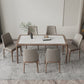 Modern Sintered Stone Top Dining Set Rectangle 1/2/3/5/7 Pieces Dining Room Table Set 7 Pieces: Table, 6 Chairs Clearhalo 'Dining Room Sets' 'Dining Tables & Seating' 'dining_room_set' 'furn' 'furn_dining_room_set' 'Furniture' 'furniture_dining_room_set' 'Kitchen & Dining Furniture' 5081070