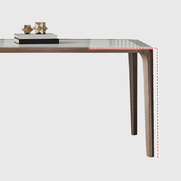 Modern Sintered Stone Top Dining Set Rectangle 1/2/3/5/7 Pieces Dining Room Table Set Clearhalo 'Dining Room Sets' 'Dining Tables & Seating' 'dining_room_set' 'furn' 'furn_dining_room_set' 'Furniture' 'furniture_dining_room_set' 'Kitchen & Dining Furniture' 5081075