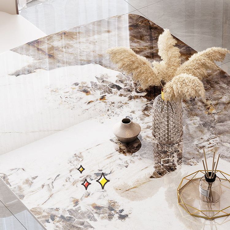 Modern Rectangle Dinette Set 1/2/5/7 Pieces White Sintered Stone Top Dining Table Set Clearhalo 'Dining Room Sets' 'Dining Tables & Seating' 'dining_room_set' 'furn' 'furn_dining_room_set' 'Furniture' 'furniture_dining_room_set' 'Kitchen & Dining Furniture' 5081127