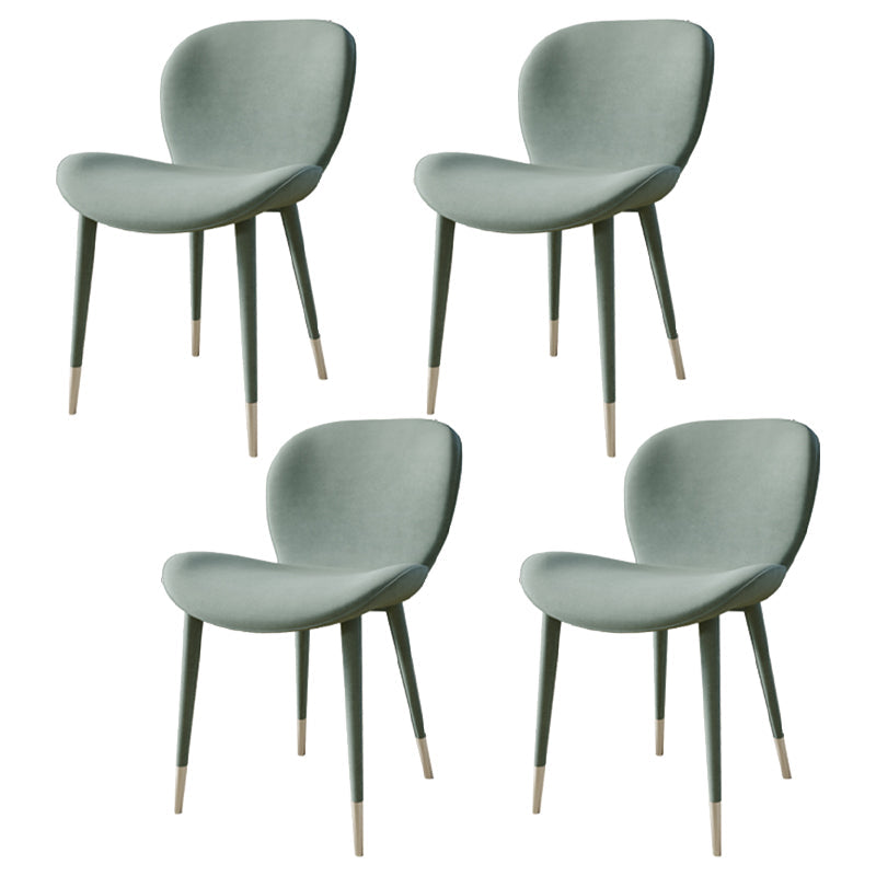 Modern Rectangle Dining Table Set 1/4/5/7 Pieces Sintered Stone Top Dinette Set 4 Green Chairs Clearhalo 'Dining Room Sets' 'Dining Tables & Seating' 'dining_room_set' 'furn' 'furn_dining_room_set' 'Furniture' 'furniture_dining_room_set' 'Kitchen & Dining Furniture' 5081164