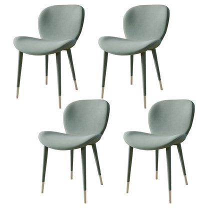 Modern Rectangle Dining Table Set 1/4/5/7 Pieces Sintered Stone Top Dinette Set 4 Green Chairs Clearhalo 'Dining Room Sets' 'Dining Tables & Seating' 'dining_room_set' 'furn' 'furn_dining_room_set' 'Furniture' 'furniture_dining_room_set' 'Kitchen & Dining Furniture' 5081164