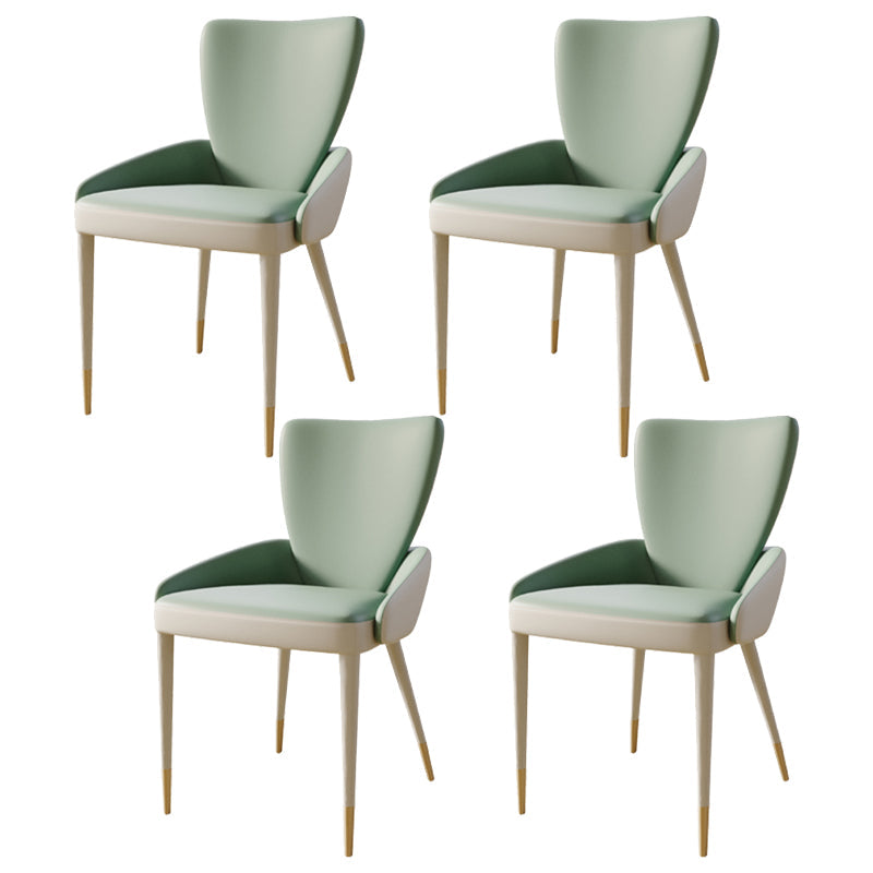 Modern Rectangle Dining Table Set 1/4/5/7 Pieces Sintered Stone Top Dinette Set 4 Dark Green Chairs Clearhalo 'Dining Room Sets' 'Dining Tables & Seating' 'dining_room_set' 'furn' 'furn_dining_room_set' 'Furniture' 'furniture_dining_room_set' 'Kitchen & Dining Furniture' 5081166