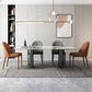 Modern Rectangle Dinette Set 1/4/5/7 Pieces Sintered Stone Top Dining Table Set 5 Pieces: Table, 4 Chairs Clearhalo 'Dining Room Sets' 'Dining Tables & Seating' 'dining_room_set' 'furn' 'furn_dining_room_set' 'Furniture' 'furniture_dining_room_set' 'Kitchen & Dining Furniture' 5081180
