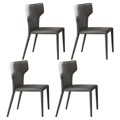Modern Rectangle Dinette Set 1/4/5/7 Pieces Sintered Stone Top Dining Table Set 4 Light Grey Chairs Clearhalo 'Dining Room Sets' 'Dining Tables & Seating' 'dining_room_set' 'furn' 'furn_dining_room_set' 'Furniture' 'furniture_dining_room_set' 'Kitchen & Dining Furniture' 5081184